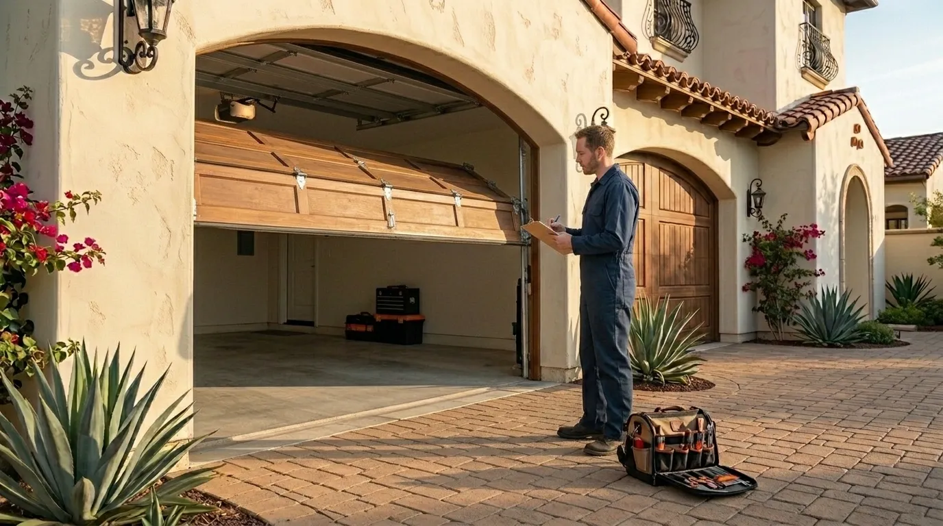 Garage door service call in Oklahoma City, OK